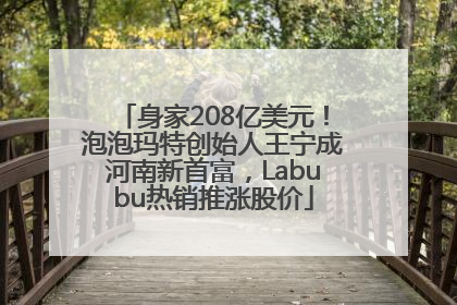 身家208亿美元！泡泡玛特创始人王宁成河南新首富，Labubu热销推涨股价