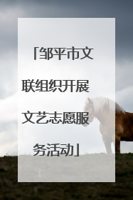 邹平市文联组织开展文艺志愿服务活动