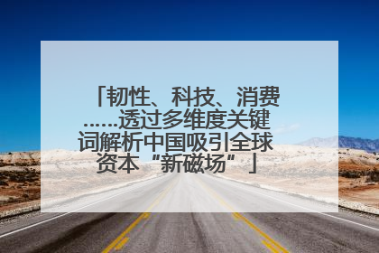 韧性、科技、消费……透过多维度关键词解析中国吸引全球资本“新磁场”