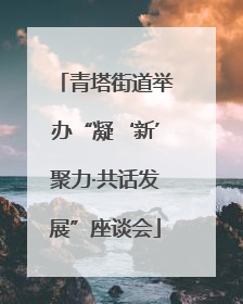 青塔街道举办“凝‘新’聚力·共话发展”座谈会