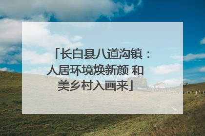 长白县八道沟镇：人居环境焕新颜 和美乡村入画来