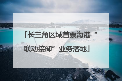 长三角区域首票海港“联动接卸”业务落地
