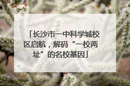长沙市一中科学城校区启航，解码“一校两址”的名校基因