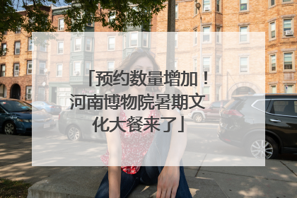 预约数量增加！河南博物院暑期文化大餐来了