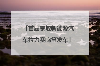 首届京堰新能源汽车拉力赛鸣笛发车