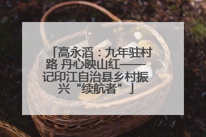 高永滔：九年驻村路 丹心映山红——记印江自治县乡村振兴“续航者”
