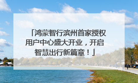 鸿蒙智行滨州首家授权用户中心盛大开业，开启智慧出行新篇章！