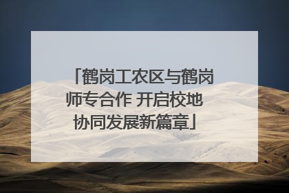 鹤岗工农区与鹤岗师专合作 开启校地协同发展新篇章