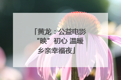 黄龙：公益电影“映”初心 温暖乡亲幸福夜