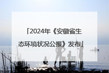 2024年《安徽省生态环境状况公报》发布