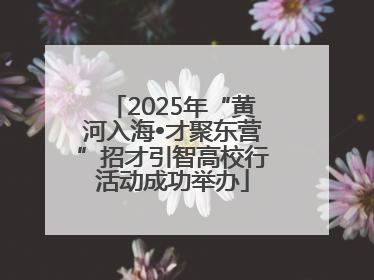 2025年“黄河入海•才聚东营”招才引智高校行活动成功举办