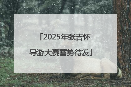 2025年张吉怀导游大赛蓄势待发