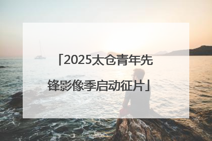 2025太仓青年先锋影像季启动征片