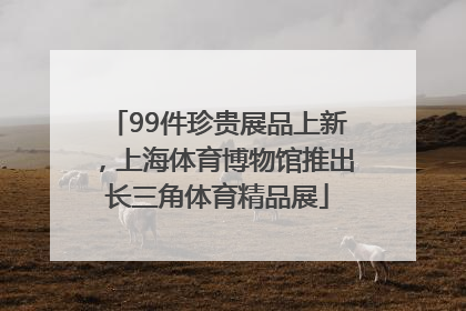 99件珍贵展品上新，上海体育博物馆推出长三角体育精品展