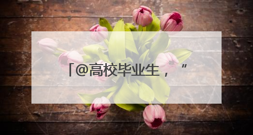 @高校毕业生，“就业大礼包”来了