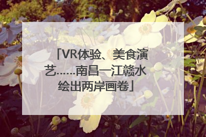 VR体验、美食演艺……南昌一江赣水绘出两岸画卷